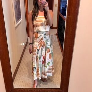 Antonio Melani water color two piece set